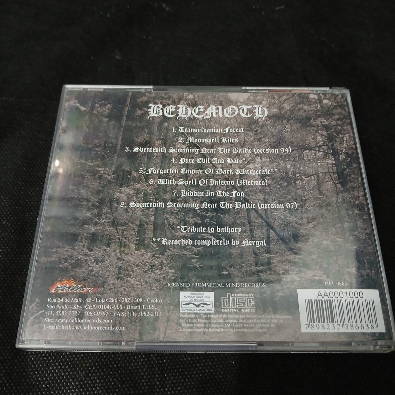 Behemoth – And The Forests Dream Eternally (CD USADO) – Nihil Productions