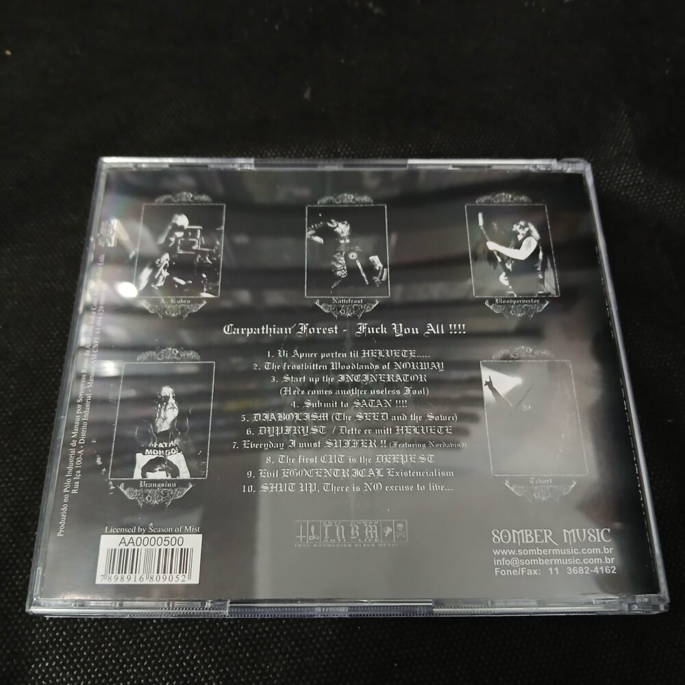 Carpathian Forest – Fuck You All !!!! - Caput Tuum In Ano Est (CD USADO) - Imagem 3