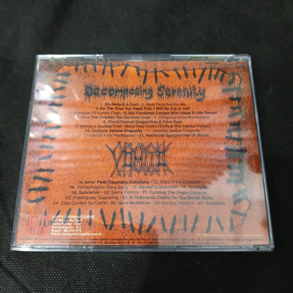 Decomposing Serenity/Vômito - Give The Children Her Severed Head (CD NACIONAL USADO) - Imagem 3