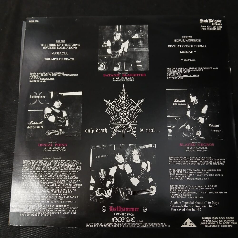 Hellhammer – Apocalyptic Raids (LP USADO) - Imagem 3