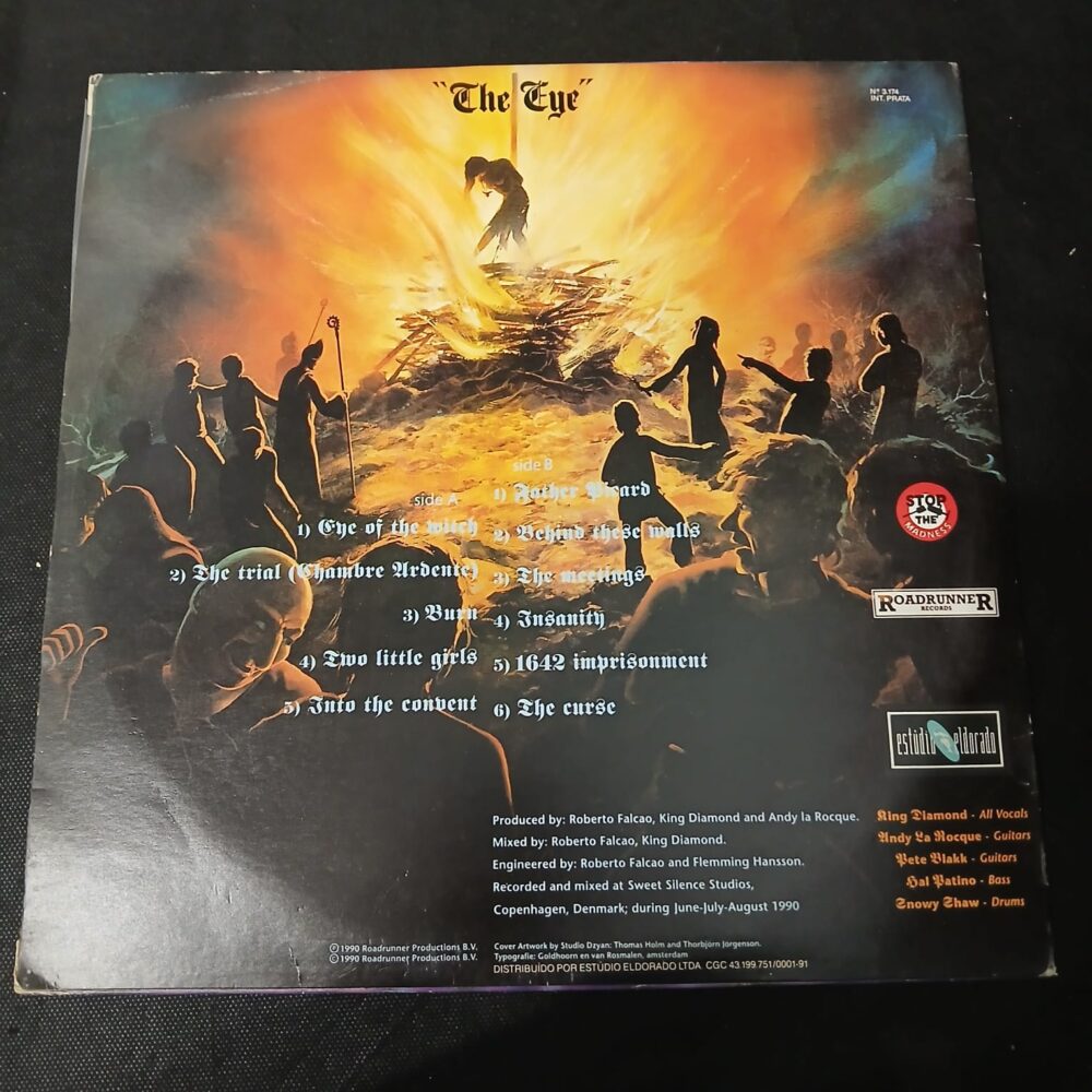 King Diamond – The Eye (LP USADO) - Imagem 3