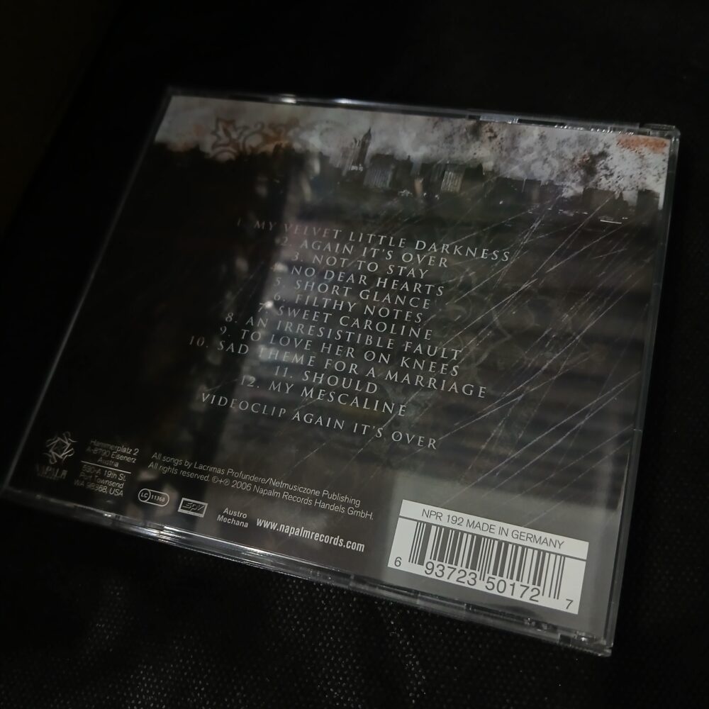 Lacrimas Profundere – Filthy Notes For Frozen Hearts (CD USADO) - Imagem 3