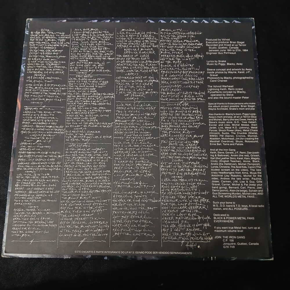 Voïvod – War And Pain (LP USADO) - Imagem 7