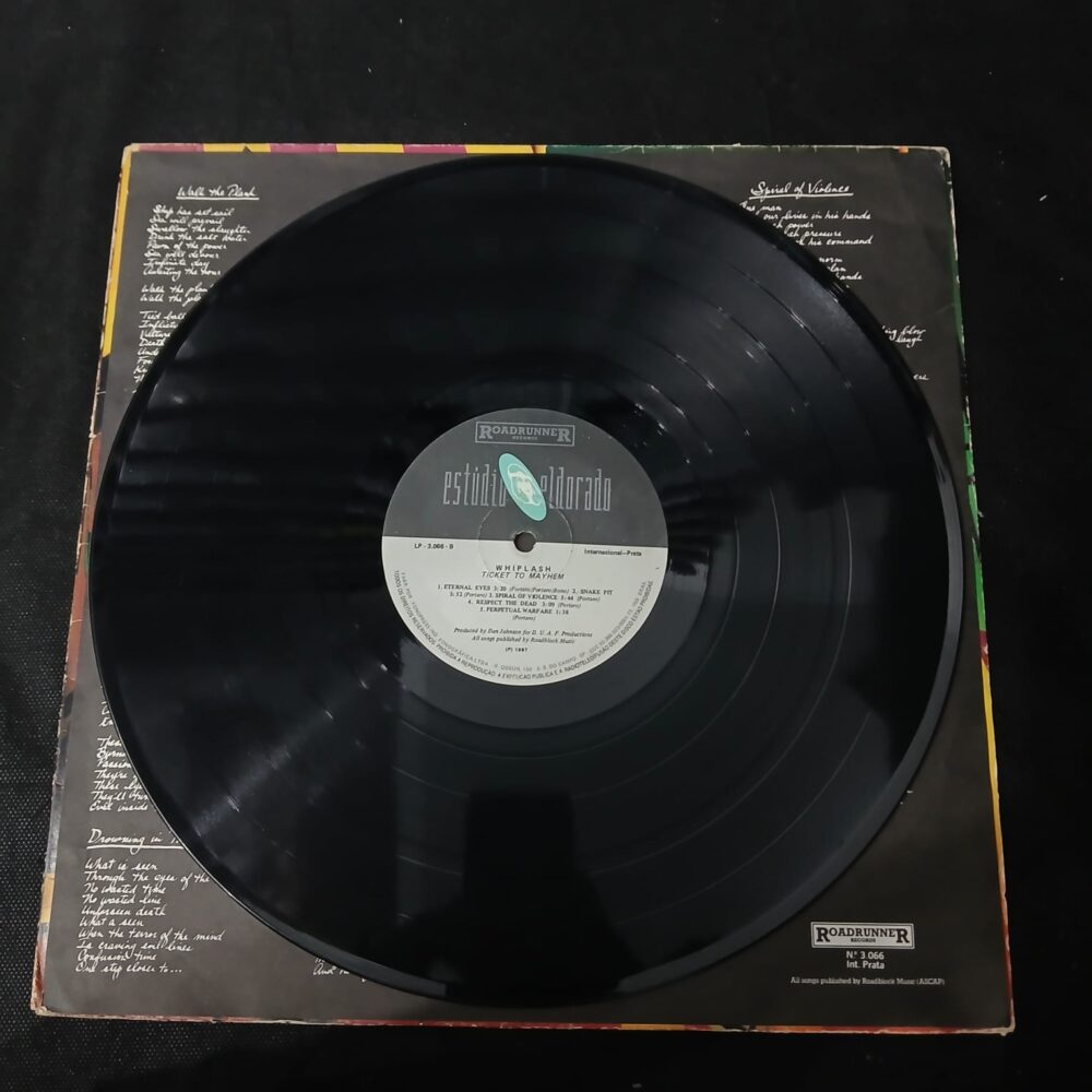 Whiplash – Ticket To Mayhem (LP USADO) - Imagem 5
