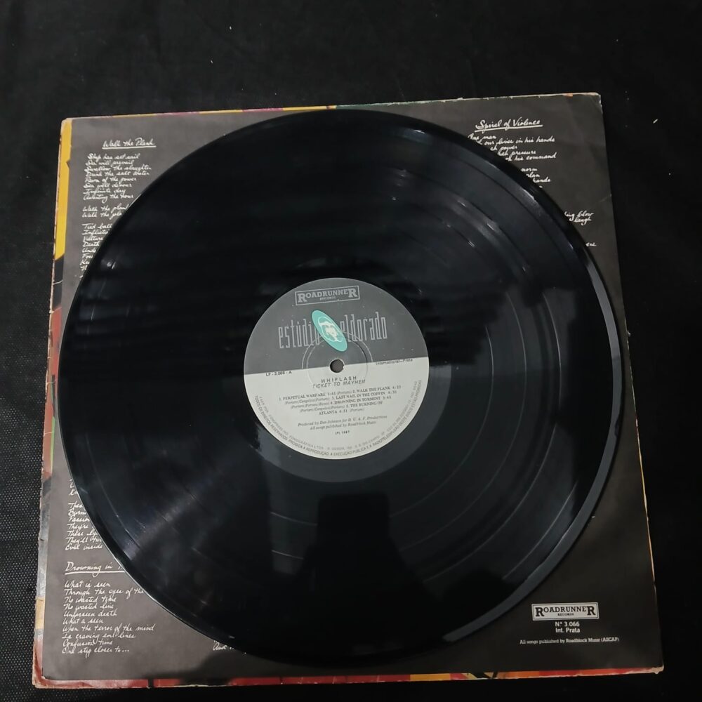Whiplash – Ticket To Mayhem (LP USADO) - Imagem 4