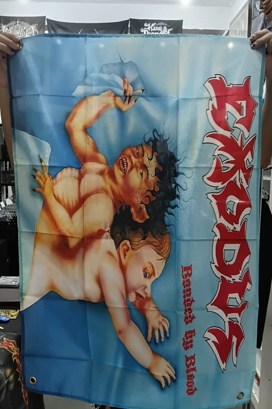 Exodus - Bounded By Blood (BANDEIRA COM ILHÓS)