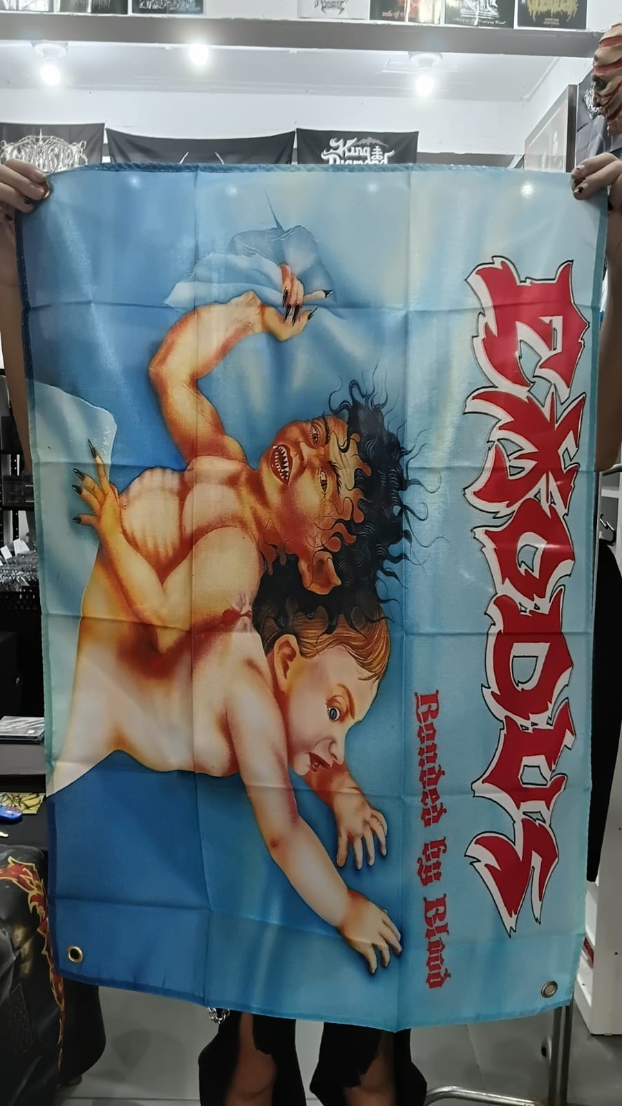 Exodus - Bounded By Blood (BANDEIRA COM ILHÓS)