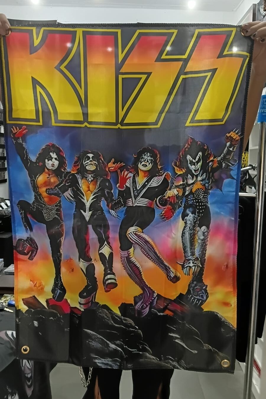 Kiss - Destroyer (BANDEIRA COM ILHÓS)