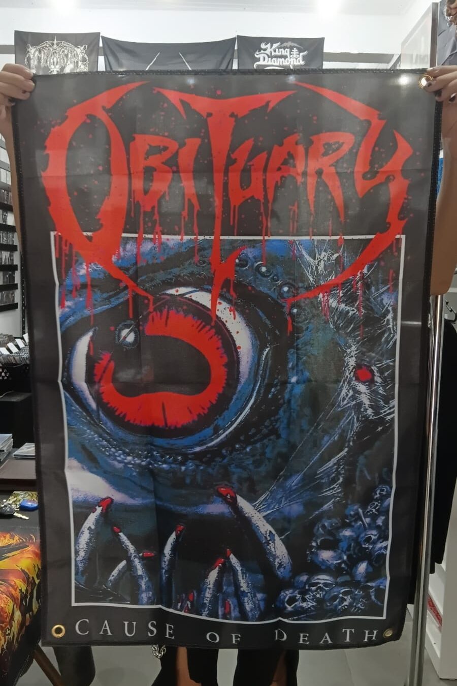 Obituary - Cause Of Death (BANDEIRA COM ILHÓS)