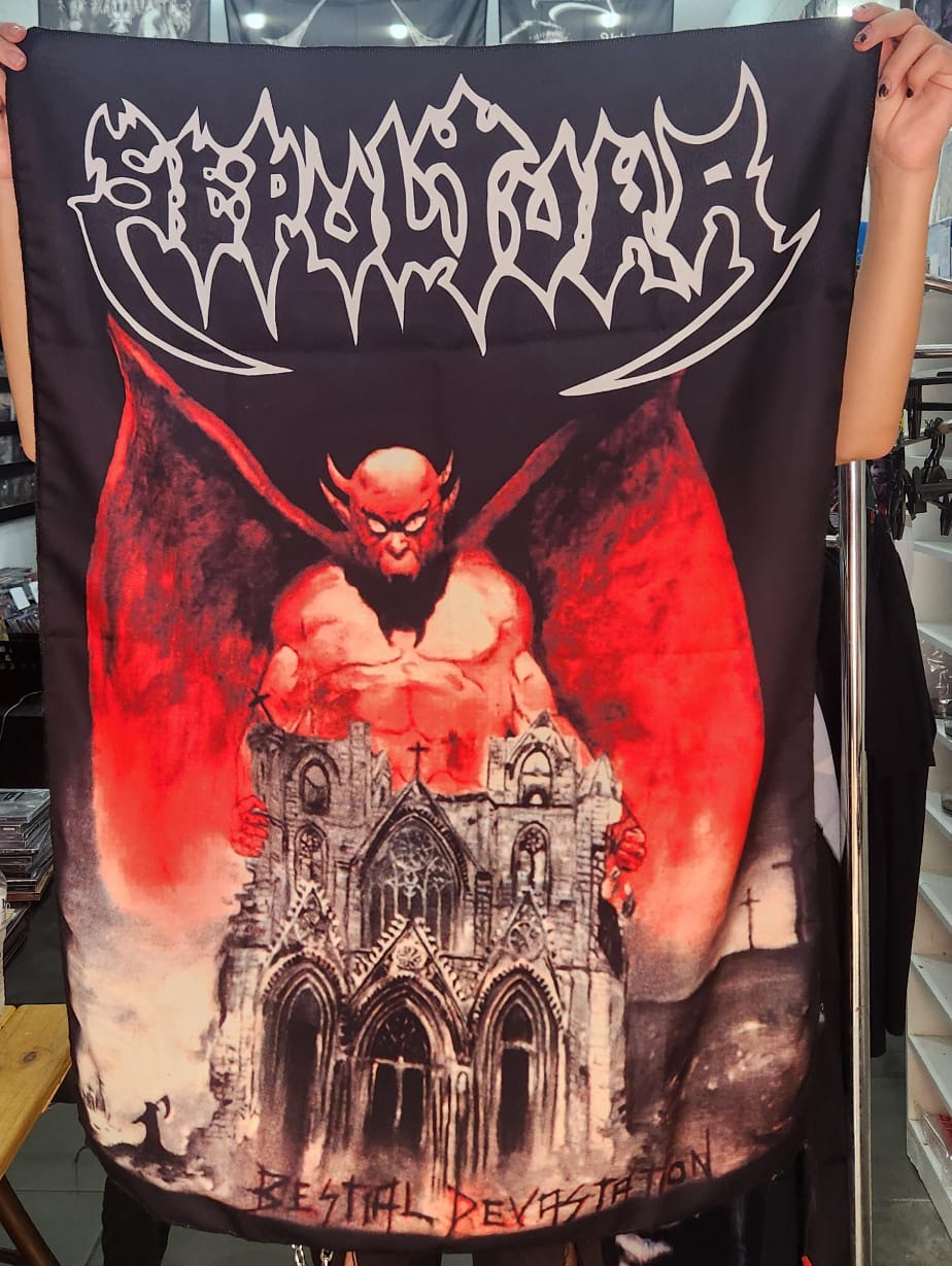 Sepultura - Bestial Devastation (BANDEIRA)
