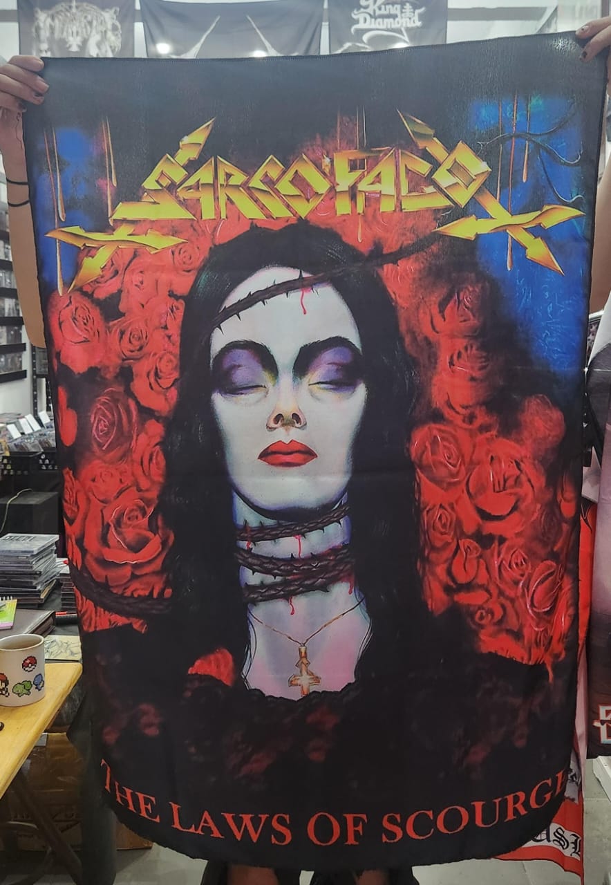 Sarcofago - The Laws Of Scourge (BANDEIRA)
