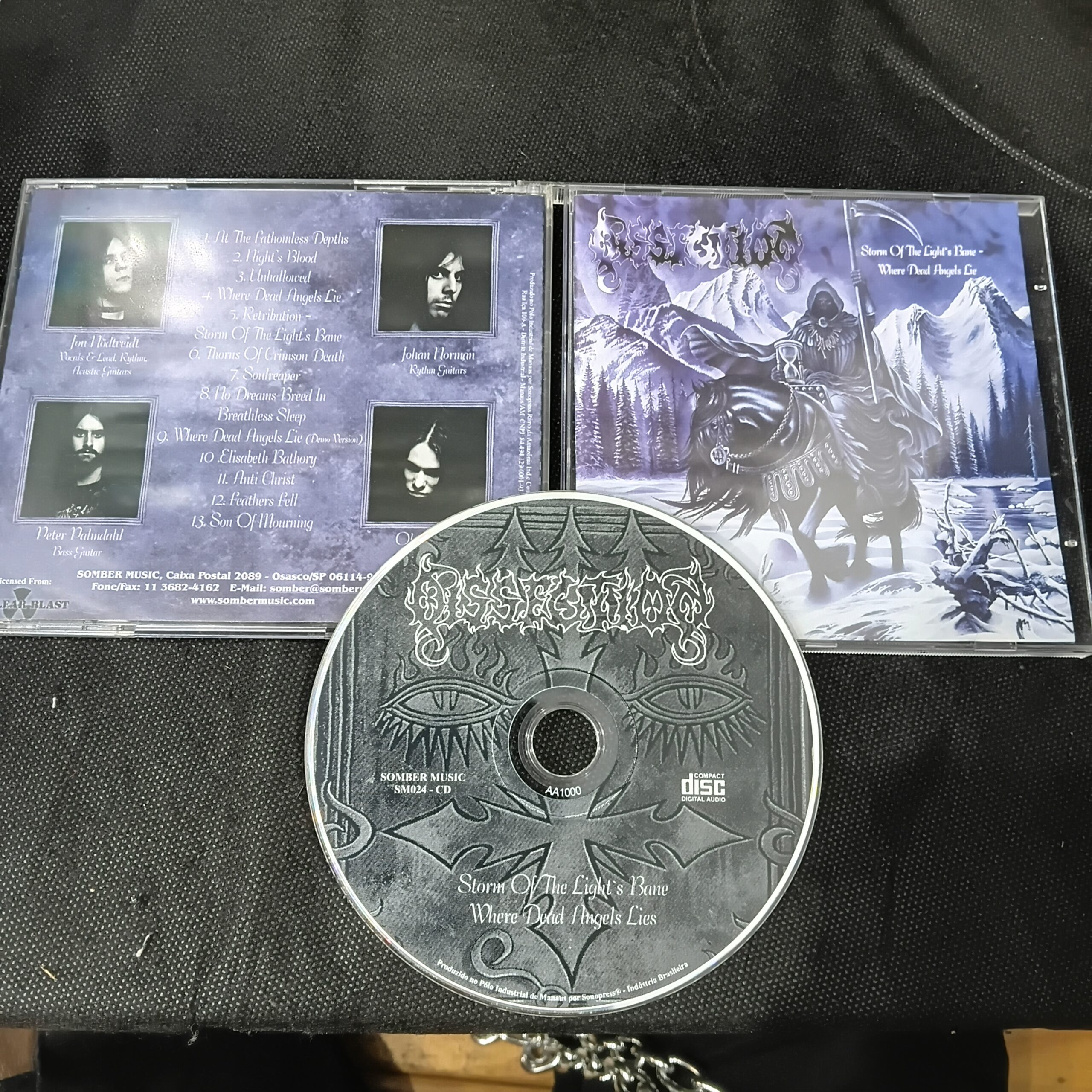 Dissection – Storm Of The Light's Bane / Where Dead Angels Lie (CD USADO) - Imagem 2