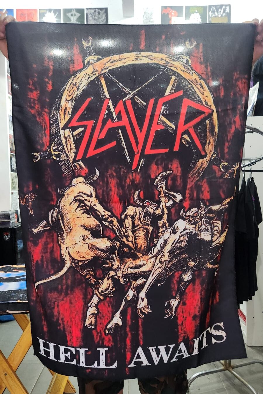 Slayer - Hell Awaits (BANDEIRA)