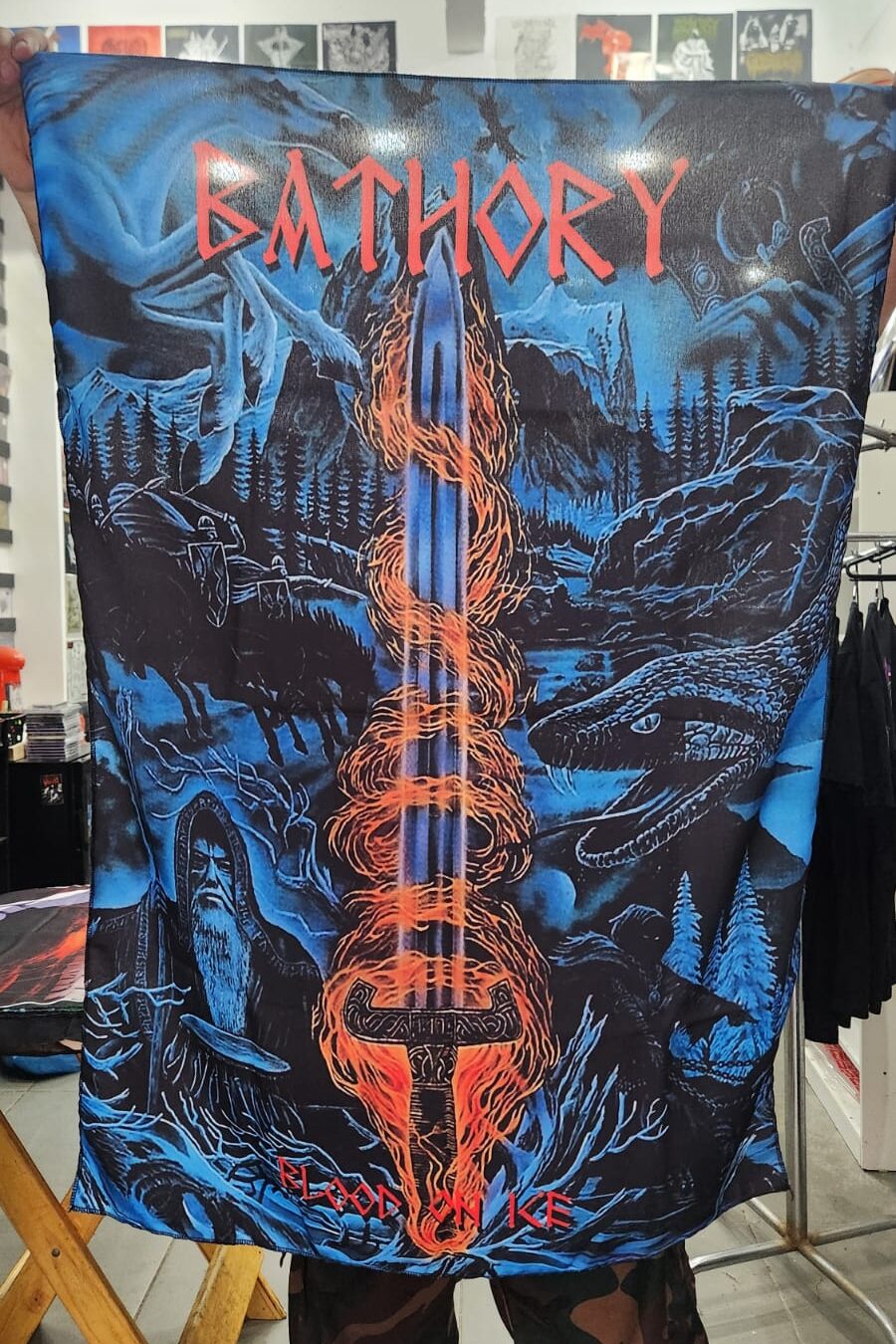 Bathory - Blood On Ice (BANDEIRA)