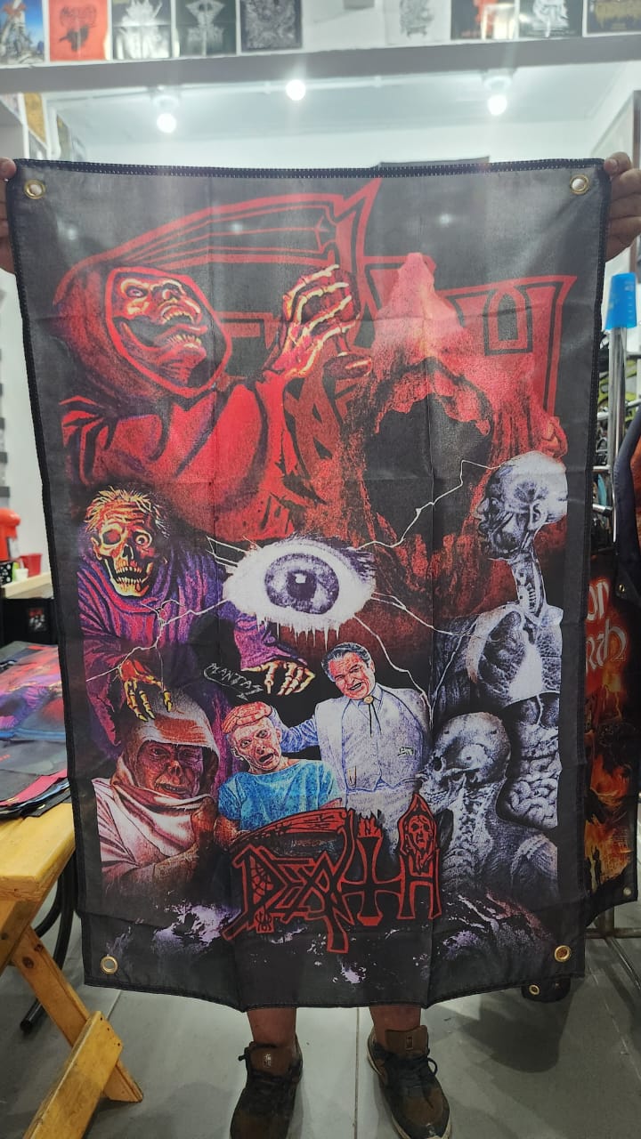 Death - Discografia (BANDEIRA COM ILHÓS)
