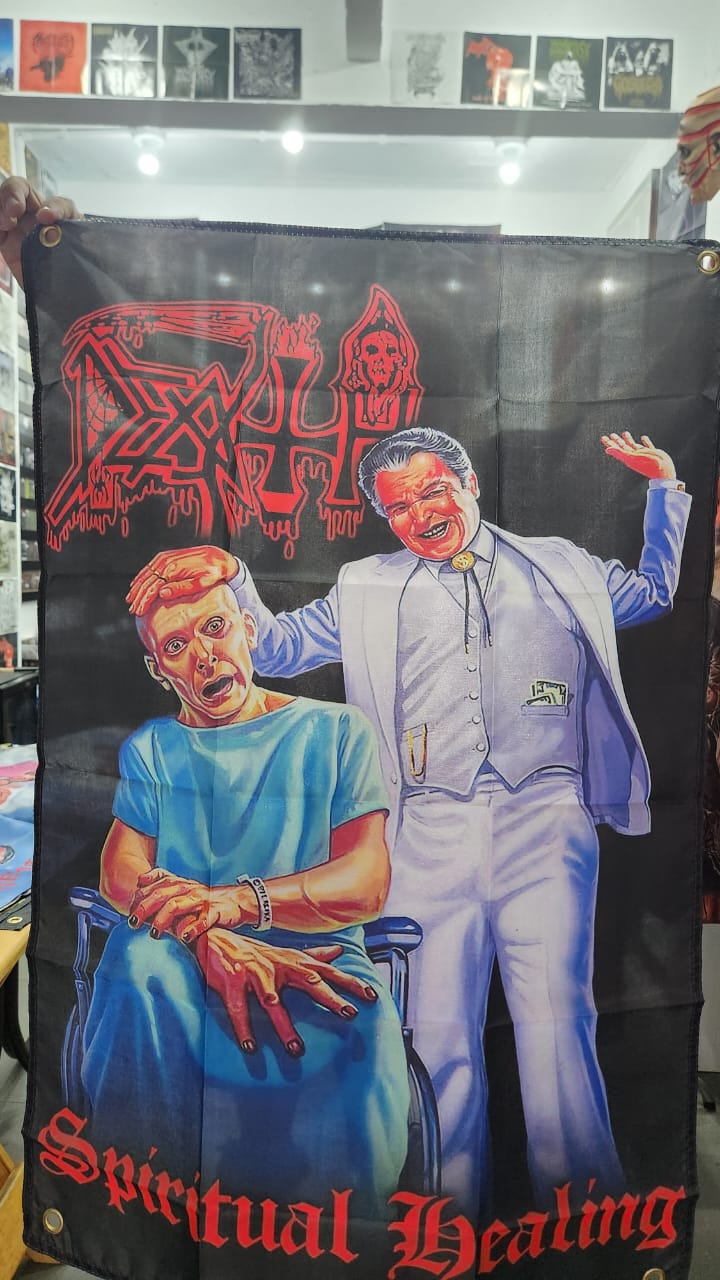 Death - Spiritual Healing (Em pé) (BANDEIRA COM ILHÓS)
