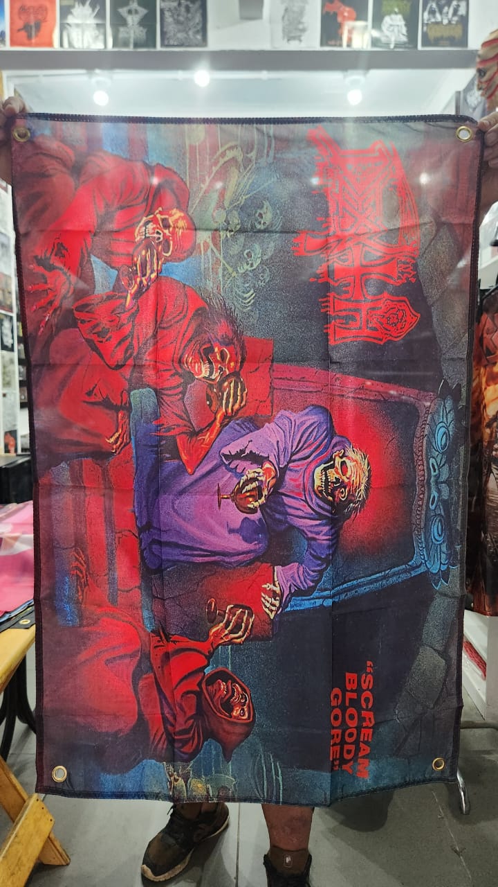 Death - Scream Bloody Gore (BANDEIRA COM ILHÓS)