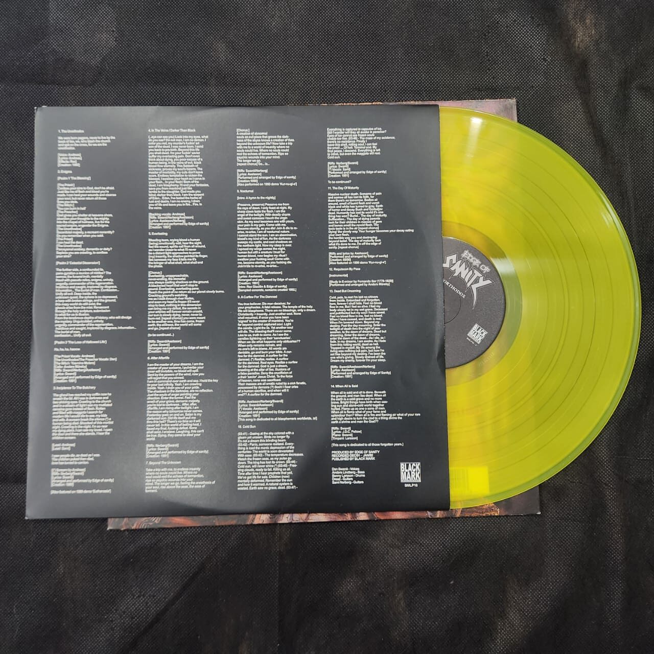 Edge Of Sanity - Unorthodox (LP IMPORTADO AMARELO TRANSPARENTE USADO) - Imagem 5