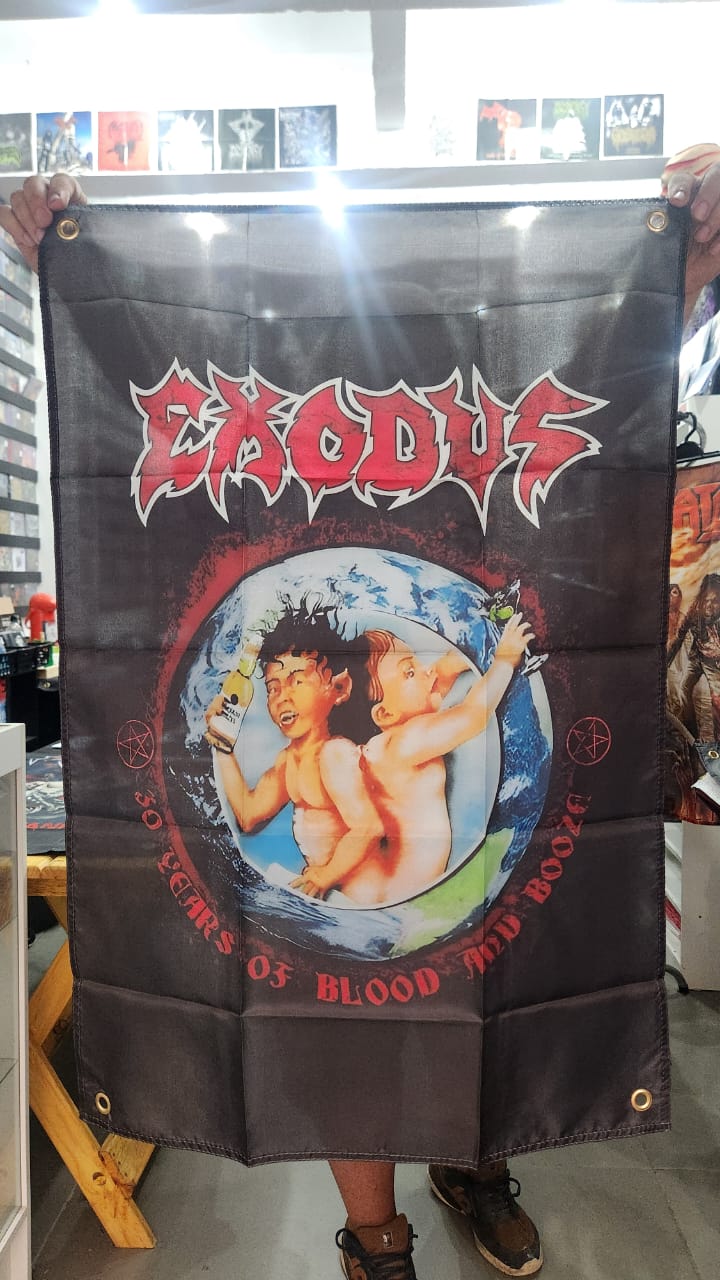 Exodus - Bounded By Blood (BANDEIRA COM ILHÓS)