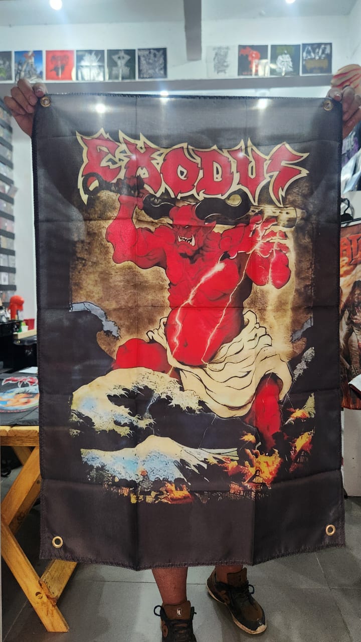 Exodus - Demonio Japones (BANDEIRA COM ILHÓS)