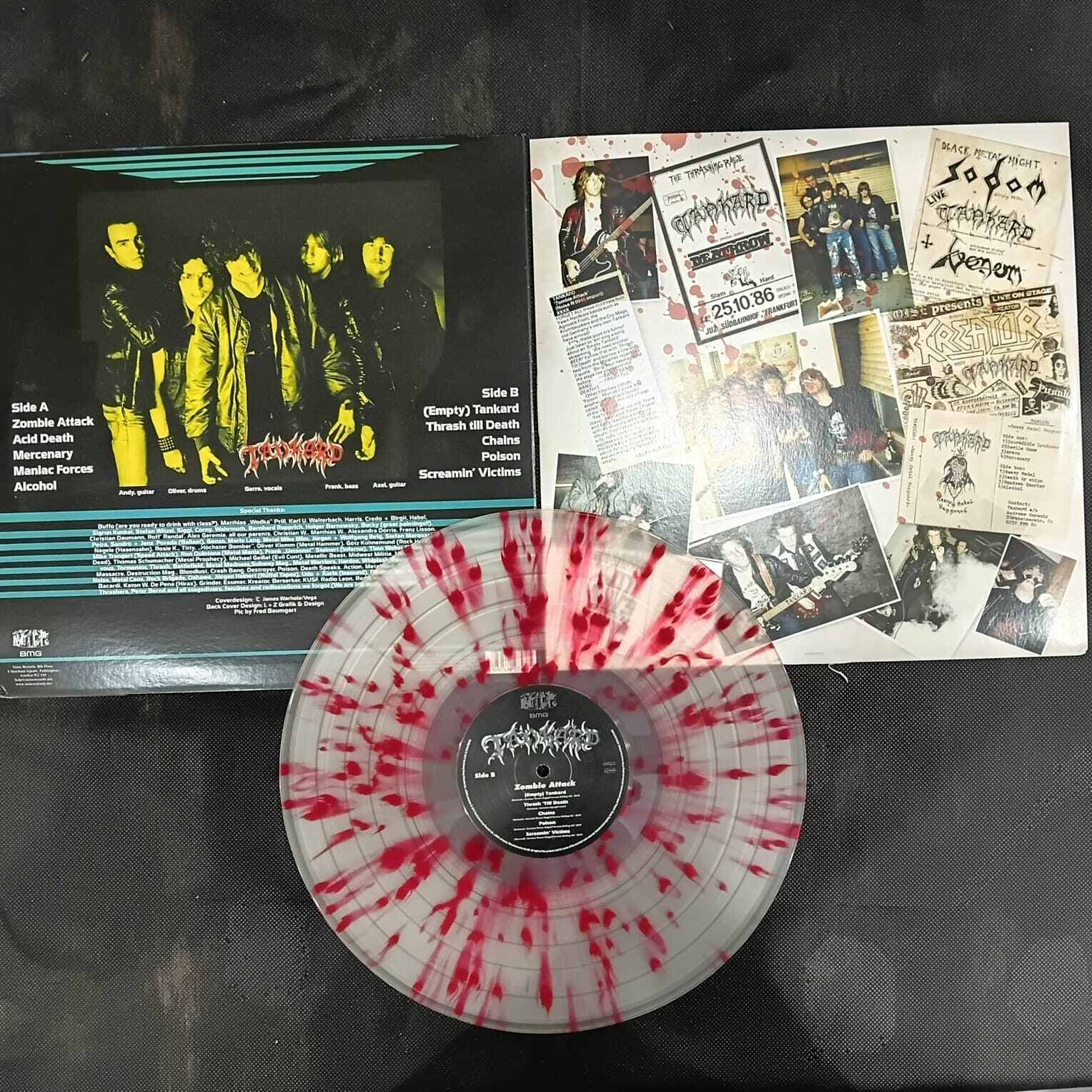 Tankard – Zombie Attack (LP IMPORTADO SPLATTER USADO) - Imagem 2