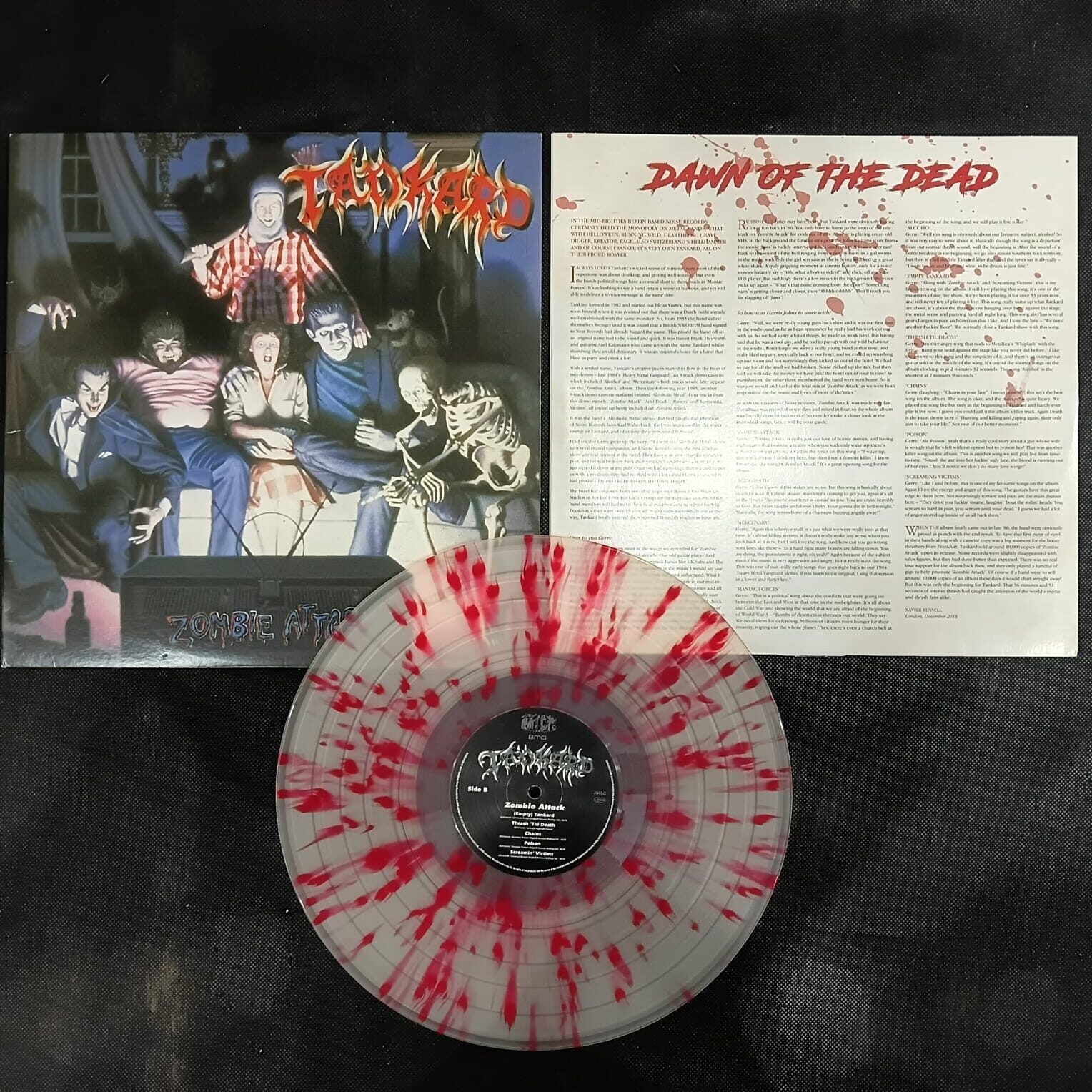 Tankard – Zombie Attack (LP IMPORTADO SPLATTER USADO) - Imagem 3