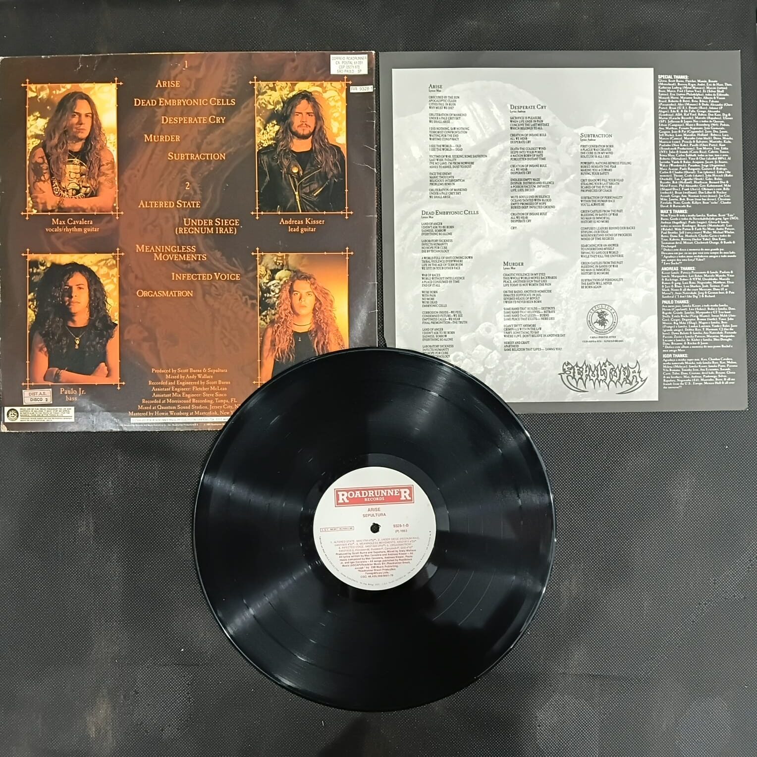 Sepultura – Arise (LP USADO) - Imagem 3
