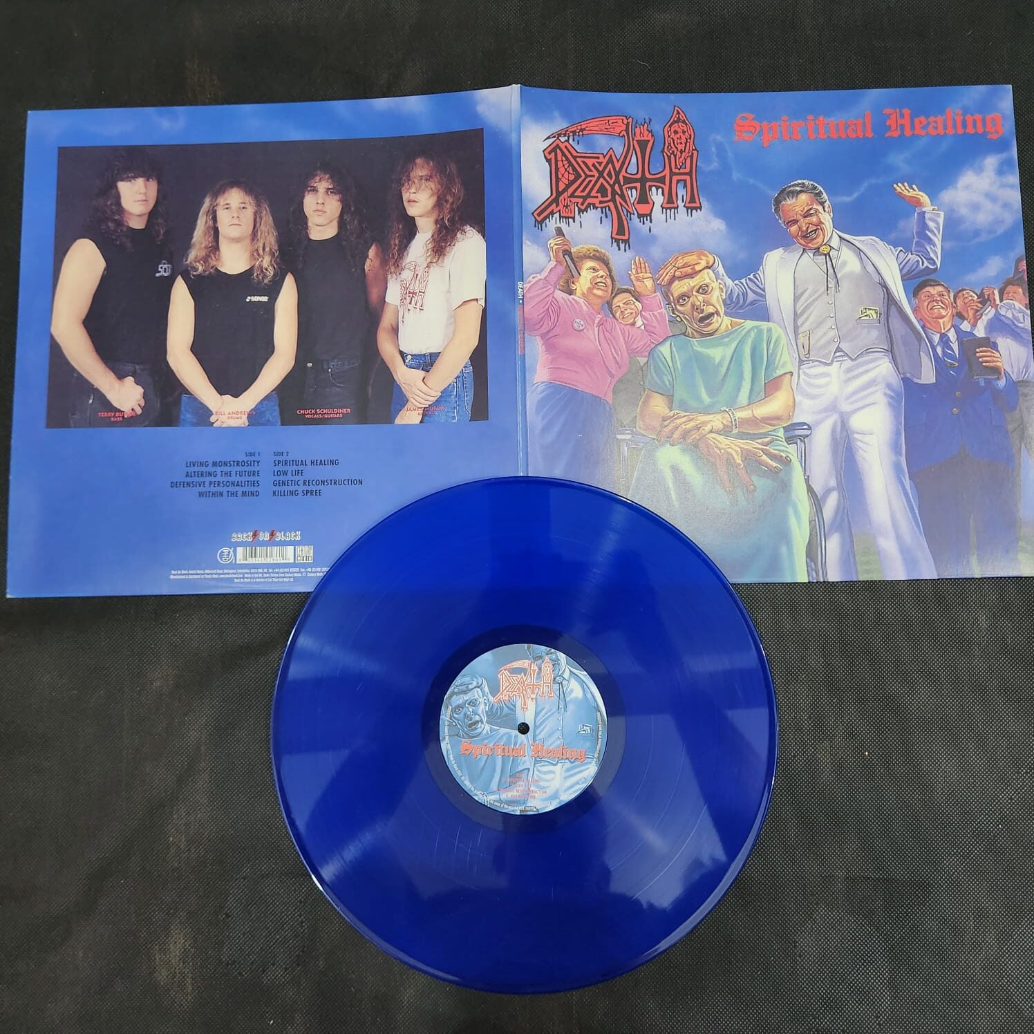 Death – Spiritual Healing (LP IMPORTADO AZUL USADO) - Imagem 2