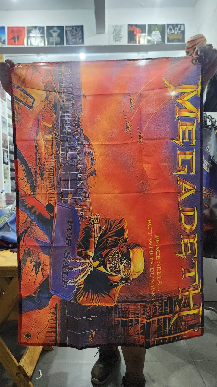 Megadeth - Peace Sells... But Who's Buyng? (BANDEIRA COM ILHÓS)