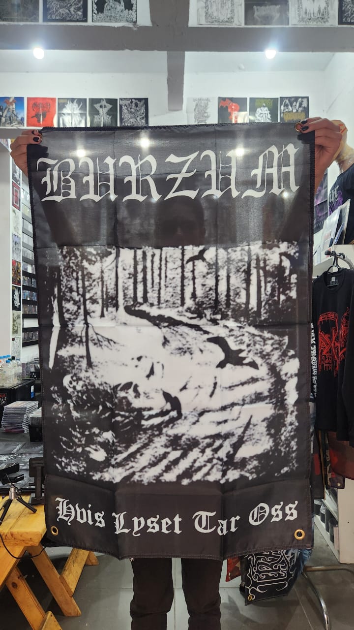 Burzum - Hvis Lyset Tar Oss (BANDEIRA COM ILHÓS)