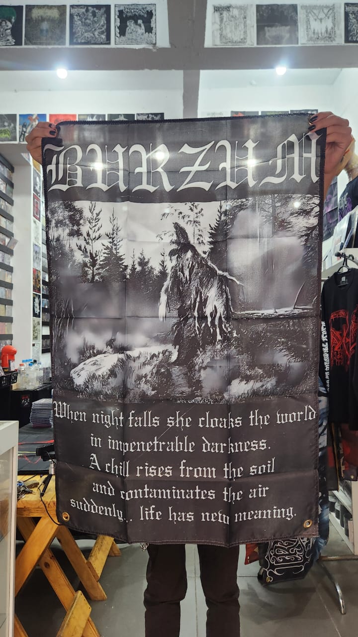 Burzum - Night Falls (BANDEIRA COM ILHÓS)