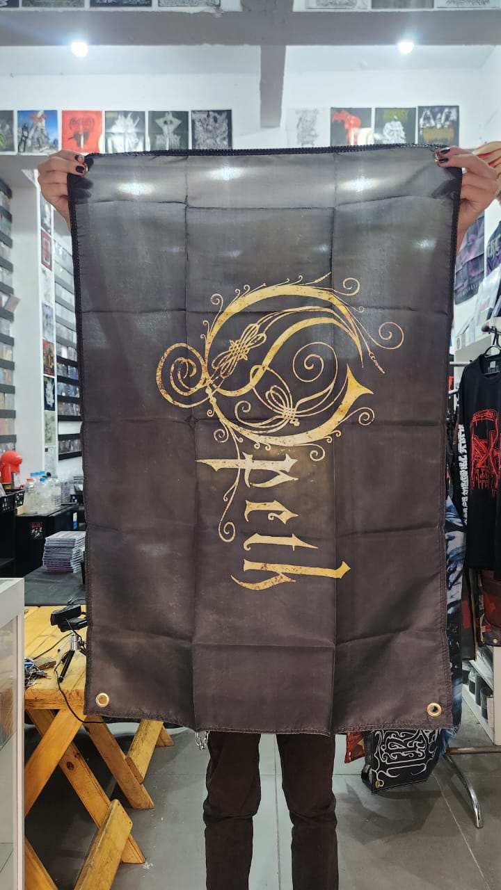Opeth - Logo (BANDEIRA COM ILHÓS)
