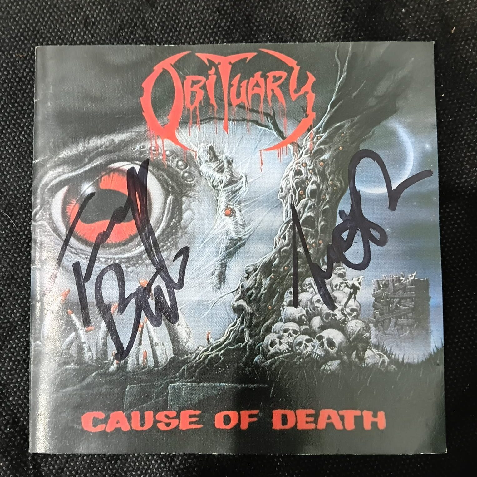 Obituary - Cause Of Death (CD AUTOGRAFADO USADO) - Imagem 4