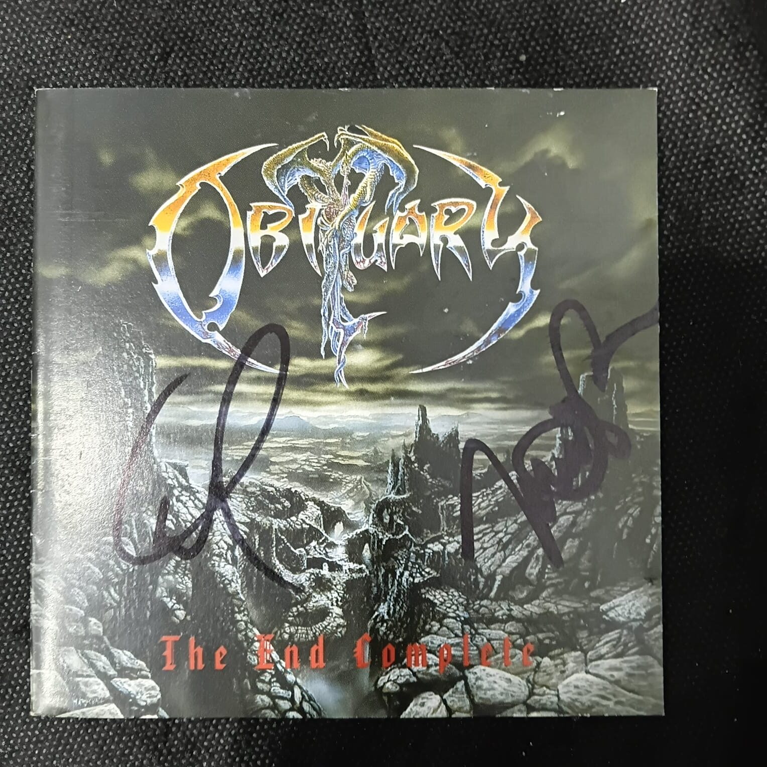 Obituary - Slowly We Rot (CD AUTOGRAFADO USADO) - Imagem 4