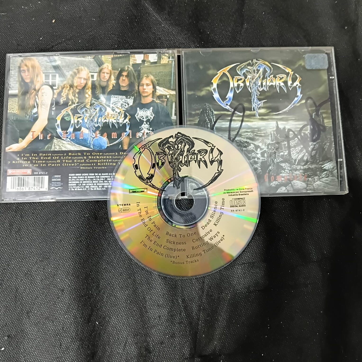 Obituary - The End Complete (CD MIDIA DOURADA AUTOGRAFADO USADO) - Imagem 2