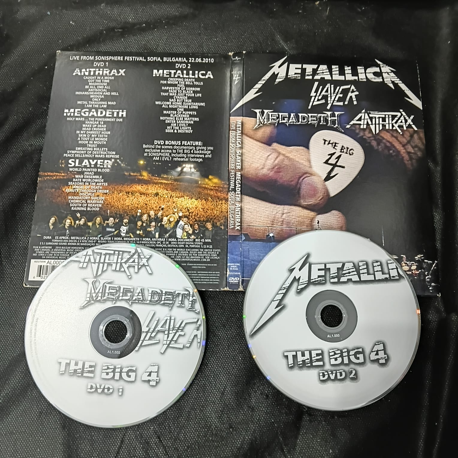 Metallica / Slayer / Megadeth / Anthrax - The Big 4 DVD (DVD DUPLO USADO) - Imagem 2