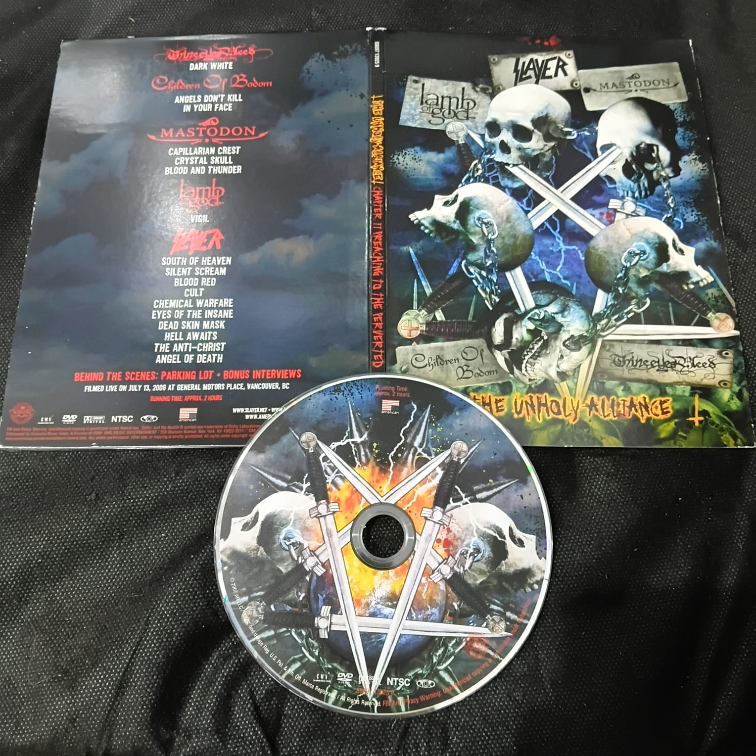 Slayer / Lamb Of God / Mastodom / Children of Bodom - The Unholy Alliance (DVD IMPORTADO USADO) - Imagem 5