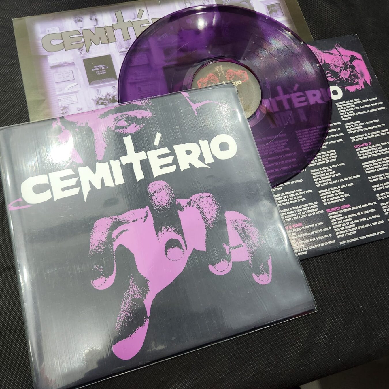 Cemiterio - Cemiterio (LP ROXO MESCLADO USADO)