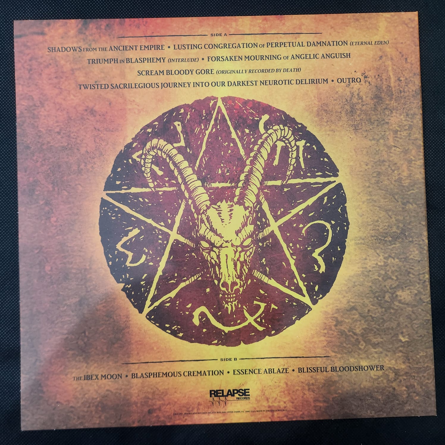 Incantation - The Forsaken Mourning Of Angelic Anguish (LP IMPORTADO LARANJA MESCLADO USADO) - Imagem 5