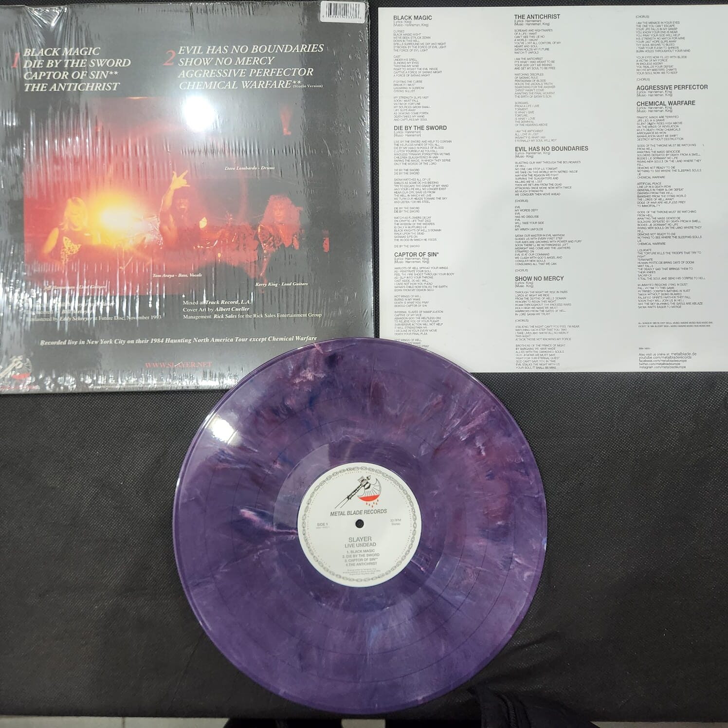 Slayer - Live Undead (LP MARBLE IMPORTADO USADO) - Imagem 4