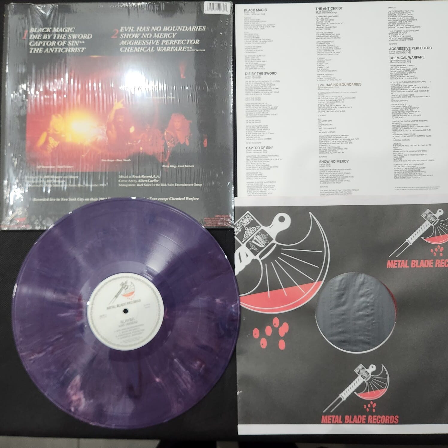 Slayer - Live Undead (LP MARBLE IMPORTADO USADO) - Imagem 6