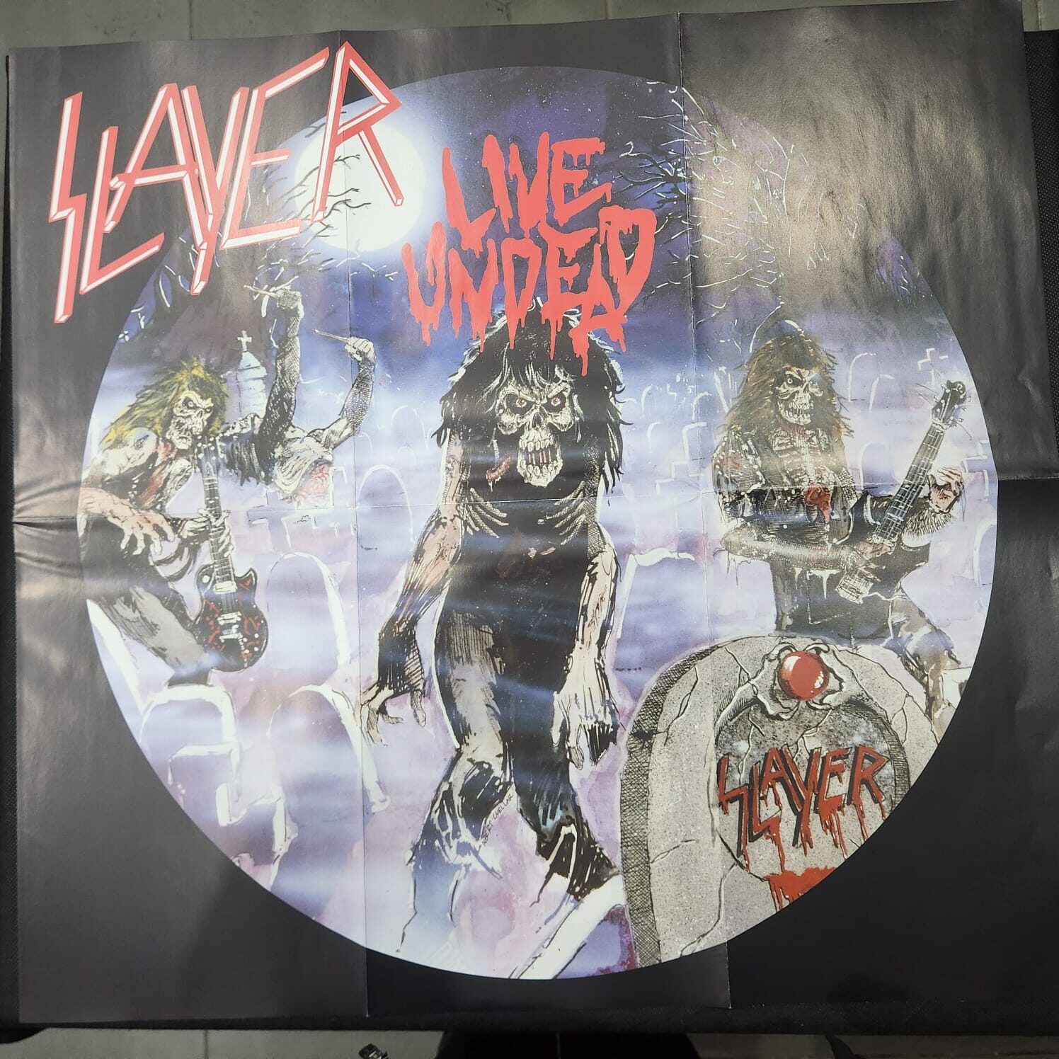 Slayer - Live Undead (LP MARBLE IMPORTADO USADO) - Imagem 8