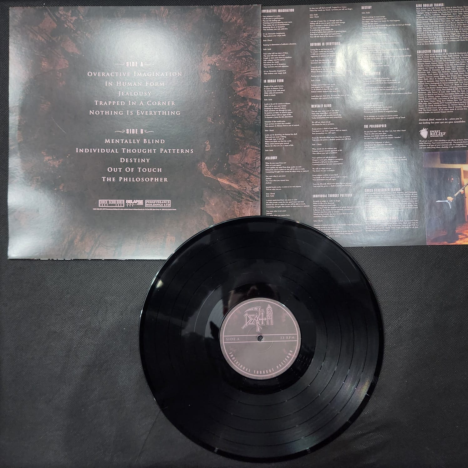 Death - Individual Tought Patterns (LP IMPORTADO USADO) - Imagem 5