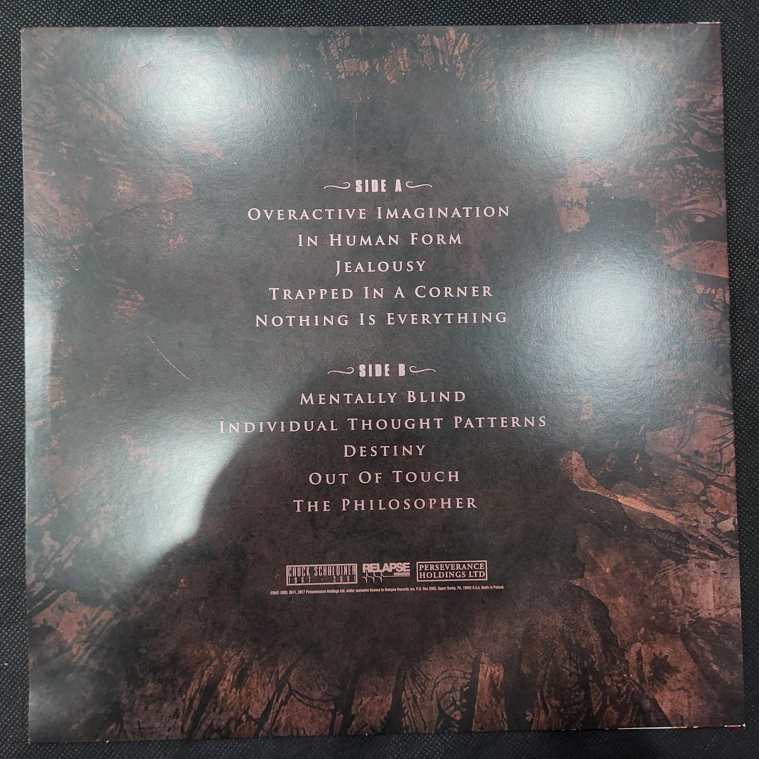 Death - Individual Tought Patterns (LP IMPORTADO USADO) - Imagem 3