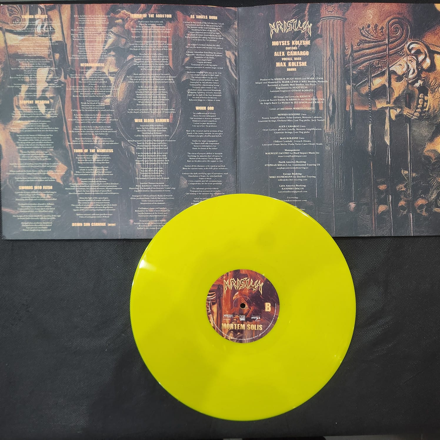 Krisiun - Mortem Solis (LP GATEFOLD LARANJA USADO) - Imagem 3