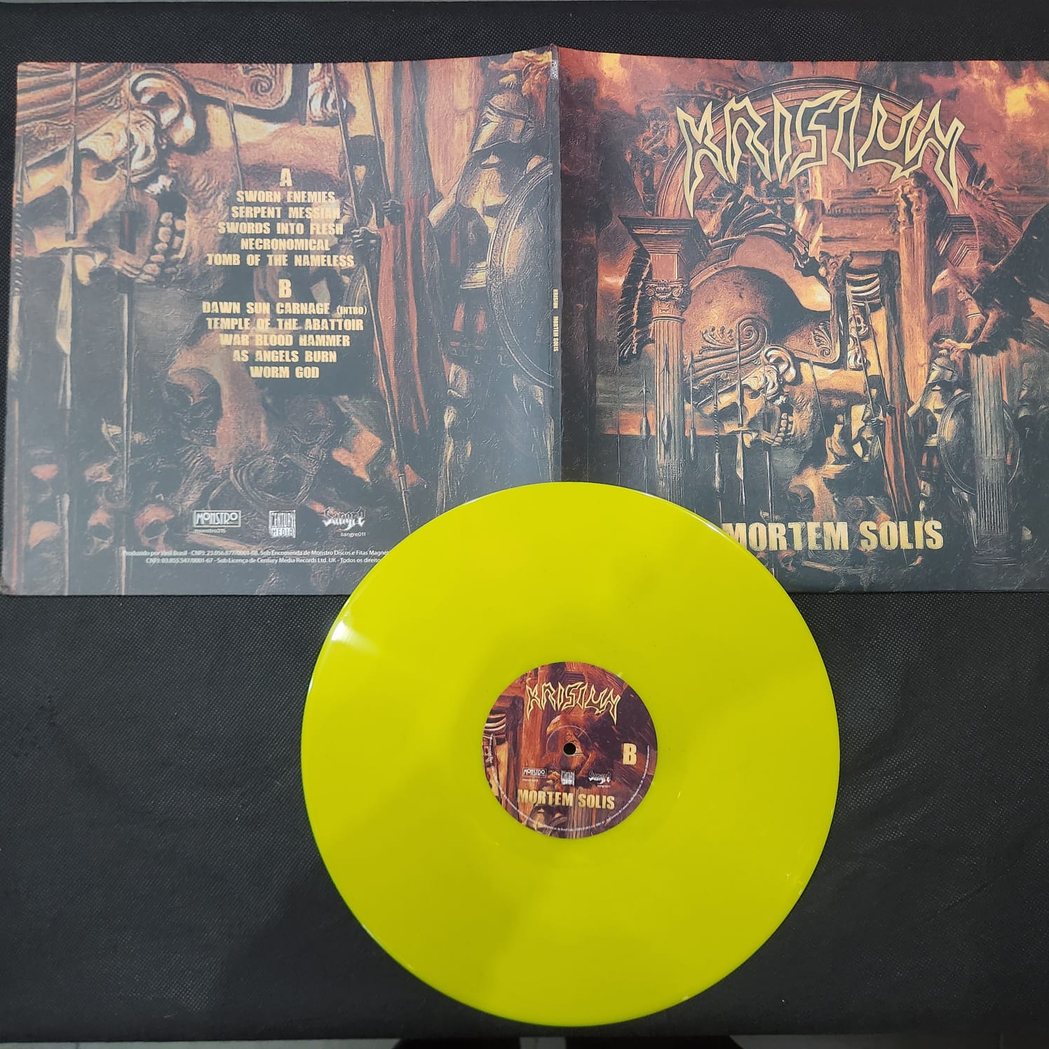 Krisiun - Mortem Solis (LP GATEFOLD LARANJA USADO) - Imagem 2