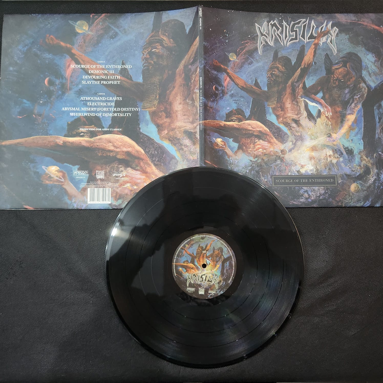 Krisiun - Scourge Of The Enthroned (LP GATEFOLD USADO) - Imagem 2