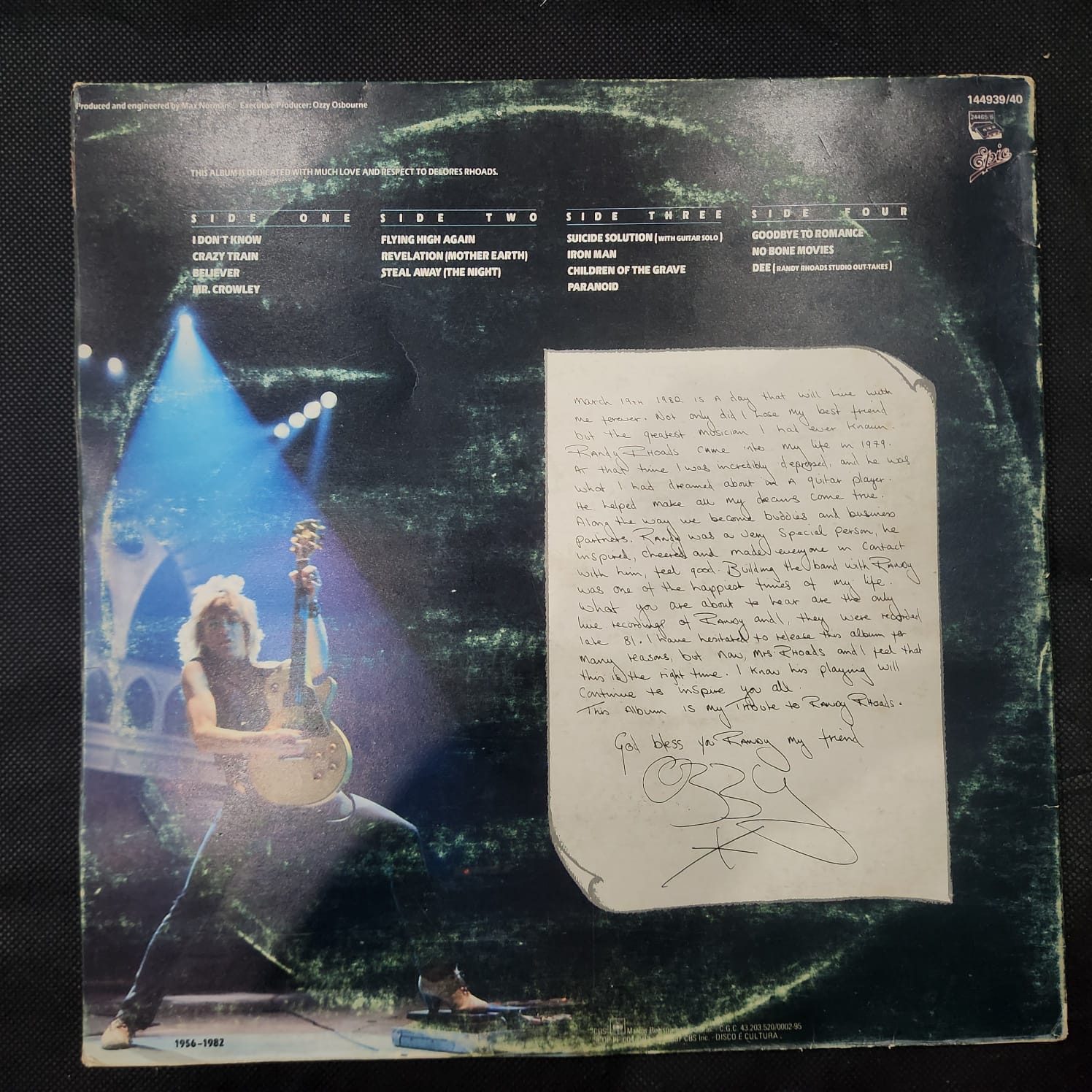 Ozzy Osbourne - Randy Rhoads Tribute (LP GATEFOLD DUPLO USADO) - Imagem 5