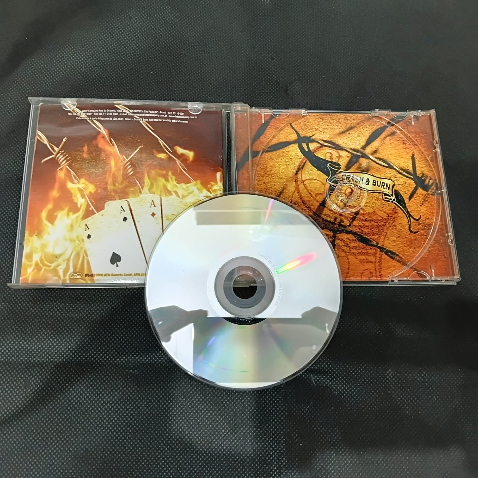 Sinner - Crash And Burn (CD USADO) - Imagem 3