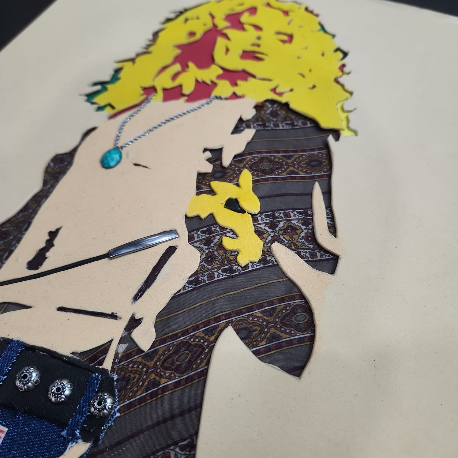 LED ZEPPELIN - ROBERT PLANT (QUADRO EM ALTO RELEVO) - Imagem 2